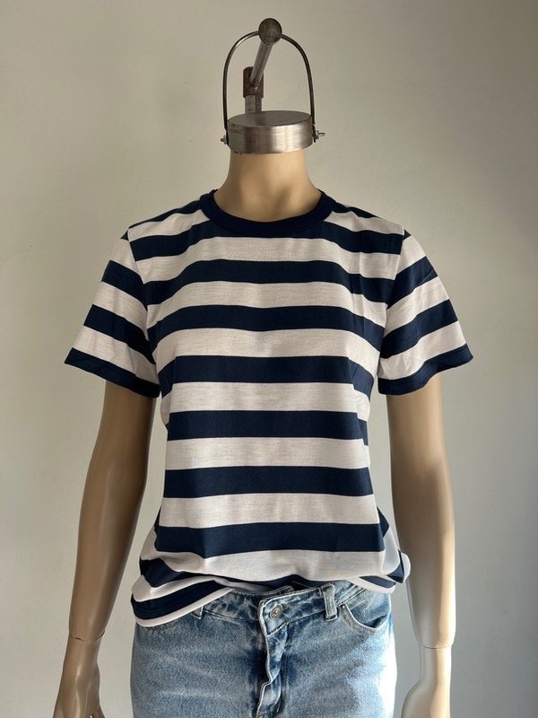 Producto - Remera rayas azul