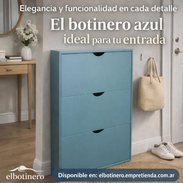 Producto - BOTINERO 3  PUERTAS MINI PARA 12 PARES PINTADO Y LAQUEADO - 2