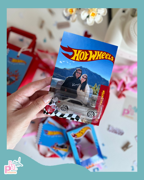 Producto - hot wheels - cajita personalizada con auto