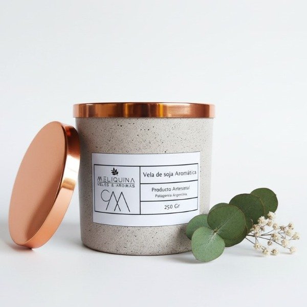 Producto - Vela Roma simil cerámica Beige 250 Gr