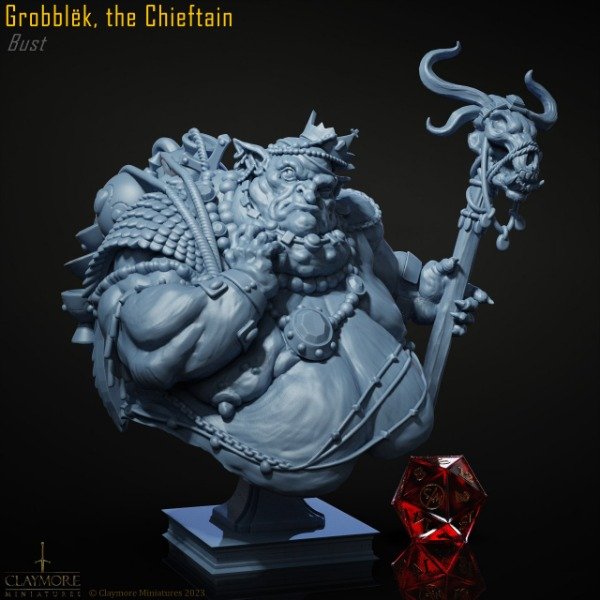 Producto - Grobblëk, jefe goblin busto