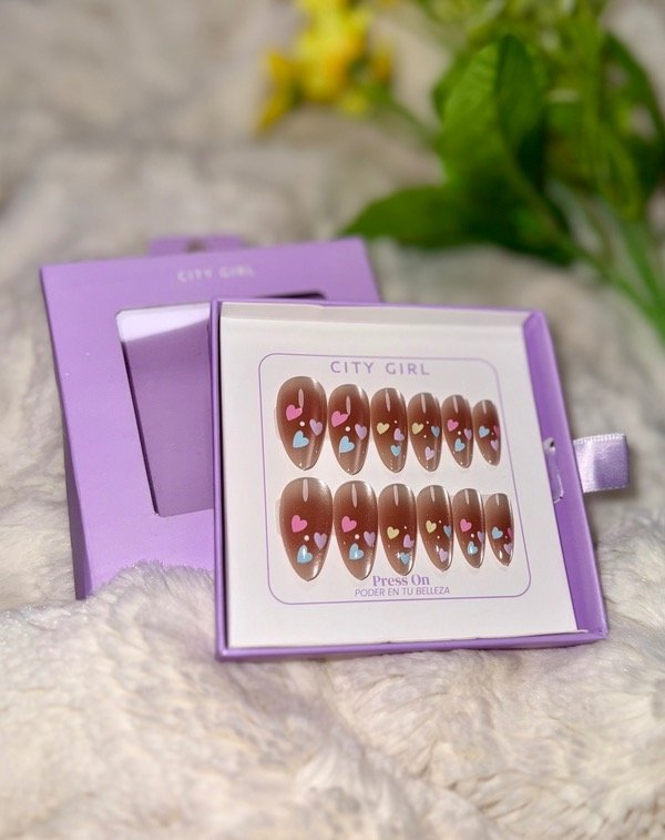 Producto - Press on corazón City Girl 2