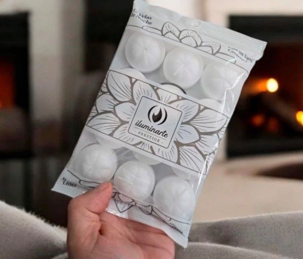 Producto - Velas de noche blanca iluminarte x 12