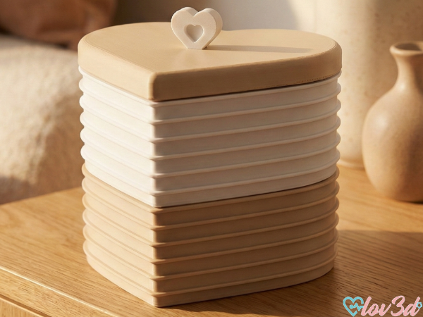 Producto - Caja corazon apilable