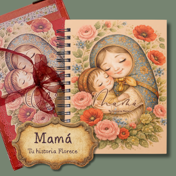 Producto - Mamá tu historia florece. Libro de consignas para que te cuente su historia