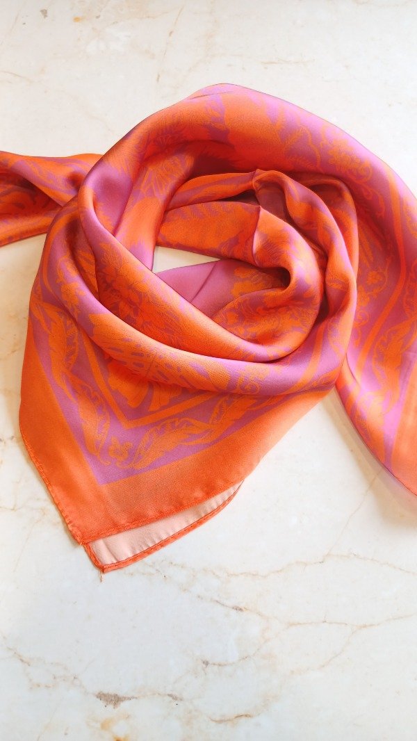 Producto - Pañuelo flor naranja - 0