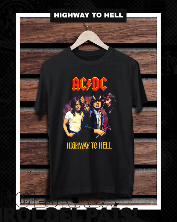 Producto - Remera Negra AC/DC Highway to Hell 2