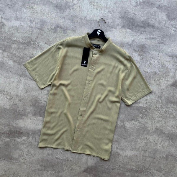 Producto - CAMISA LINO CUELLO MAO - VERDE