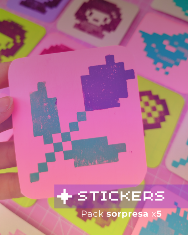 Producto - STICKERS x 5 - TINTA COLOR