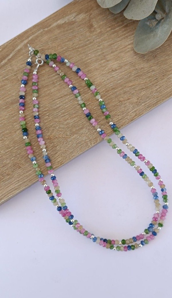 Producto - Choker piedras naturales multicolor