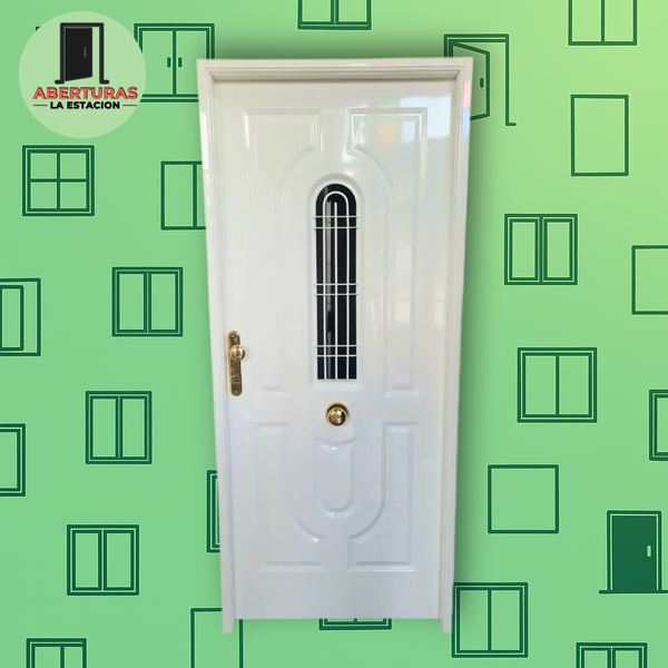 Producto - PUERTA DOBLE CHAPA INYECTADA CON POSTIGO CENTRAL
