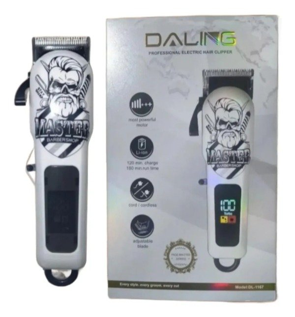 Producto - Máquina cortadora de pelo profesional Daling recargable