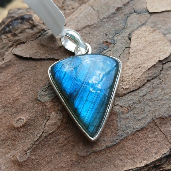 Producto - Dije Plata 925 labradorita triangular