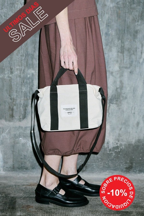 Producto - Cartera Chica Canvas Crudo