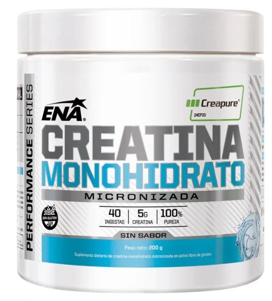 Producto - Creatina Monohidrato Creapure  x 200gr 40 SERV ENA