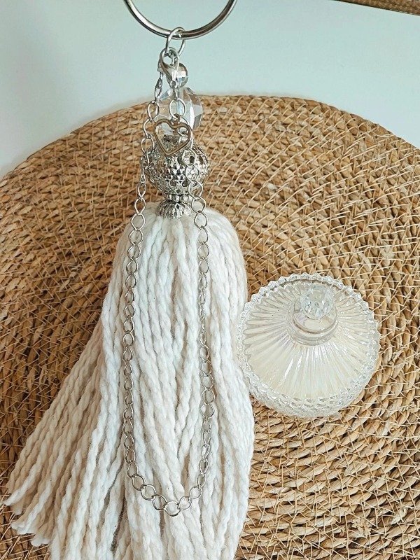 Producto - Borla herrajes metálicos plateados