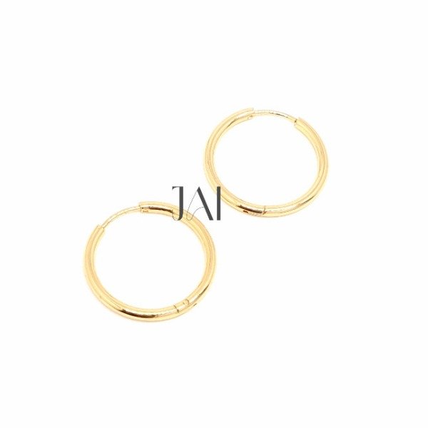 Producto - Argollas lisas doradas grandes