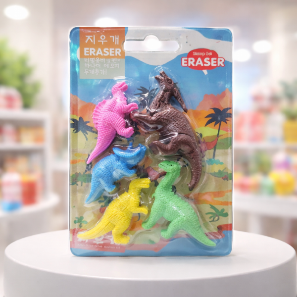 Producto - Goma de Borrar Dino x5 en Blister 7182