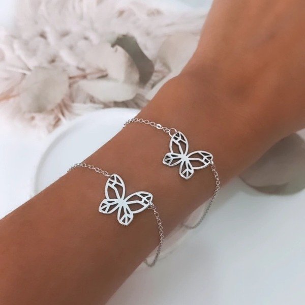 Producto - PULSERA ACERO MARIPOSA CALADA cod 3.3