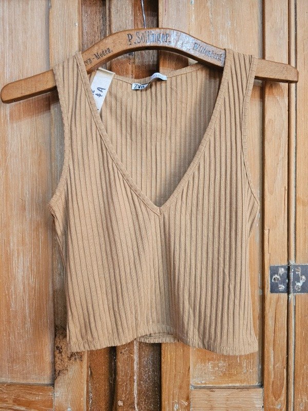 Producto - Musculosa Zara Beige t.M