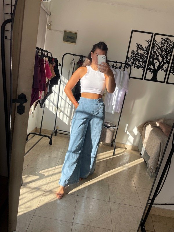 Producto - Palazo jeans liviano