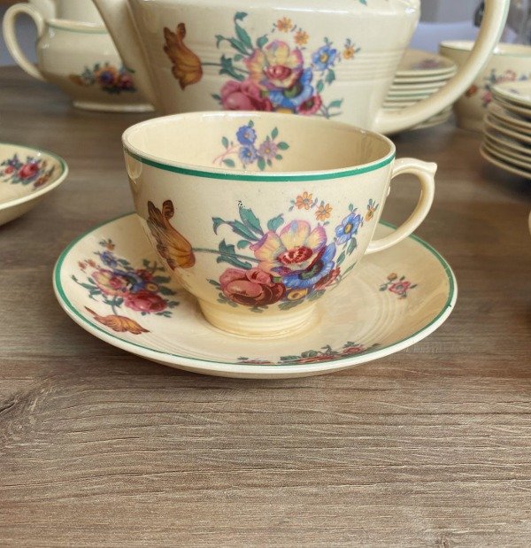 Producto - Duo De Te De Loza Jasmine England Woods Ware