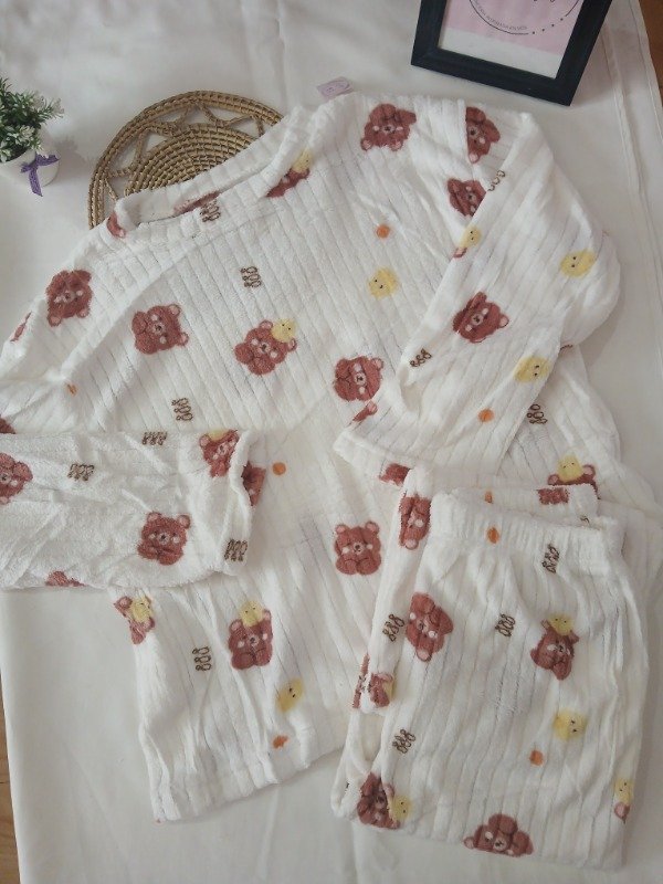 Producto - Pijama Piel ositos natural T.2