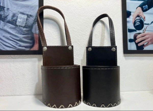 Producto - Porta mate de auto  CUERO