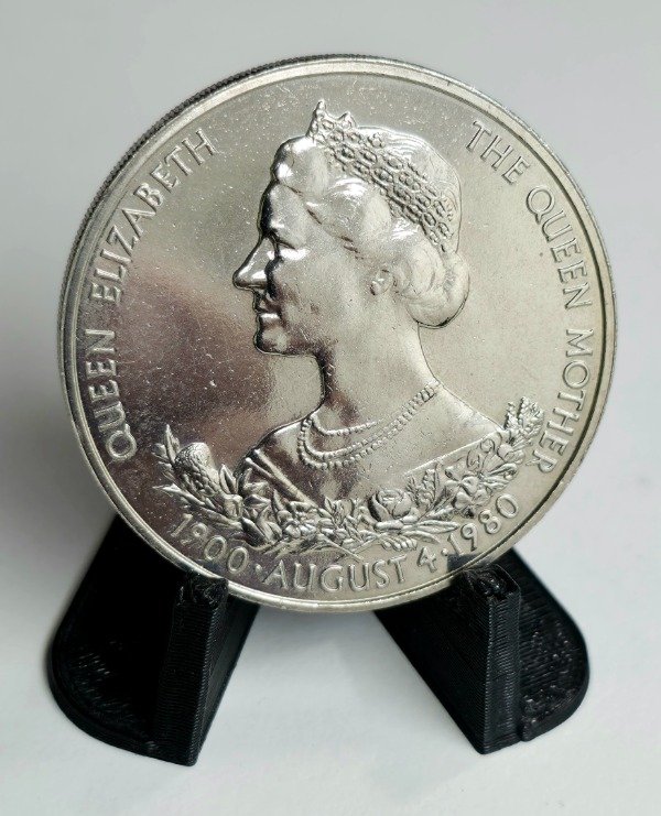 Producto - Guerndey 25 Pence 1980 Cumpleaños de la Reina Madre (150.000) Km#35 Aunc