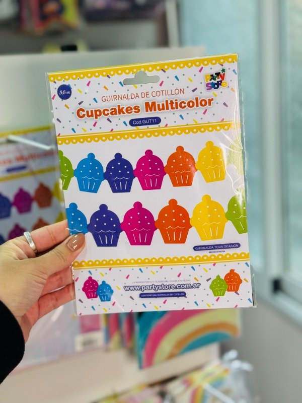 Producto - Guirnalda cupcake multicolor