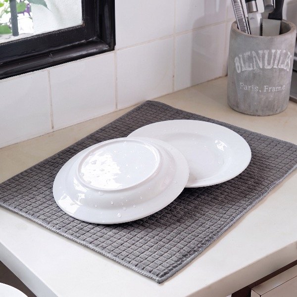 Producto - PAÑO ESCURRIDOR PARA COCINA COLOR GRIS