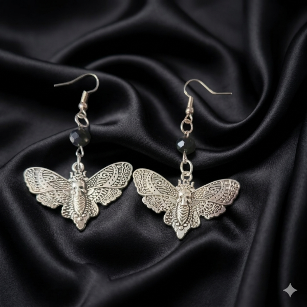 Producto - Aros goticos polilla