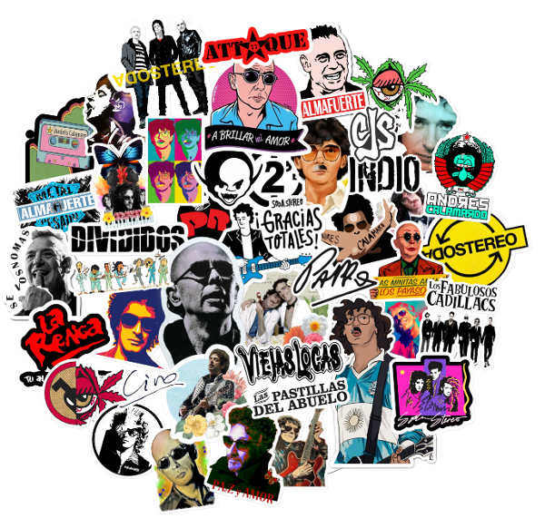 Producto - Stickers ROCK NACIONAL