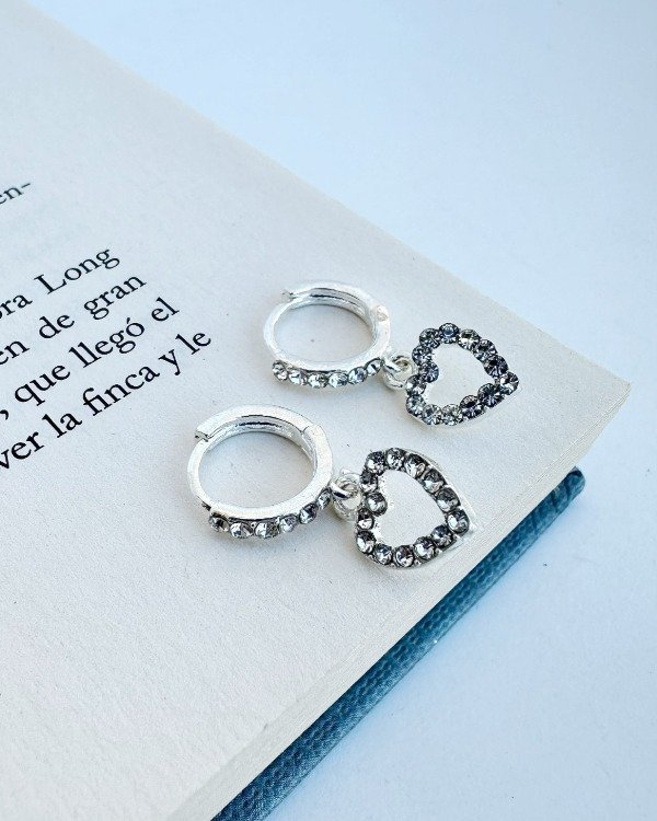 Producto - Argollas cubics con dije corazon