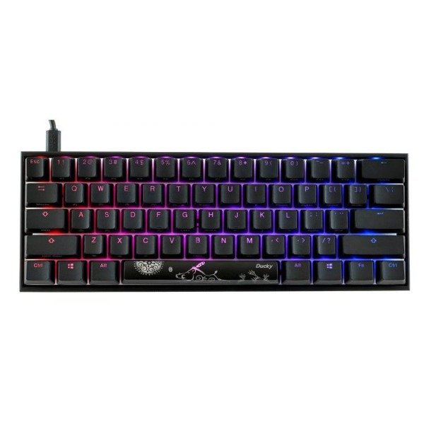 Producto - TECLADO GAMER DUCKY MECHA MINI RGB CHERRY RED RGB PBT DOUBLE-SHOT 60
