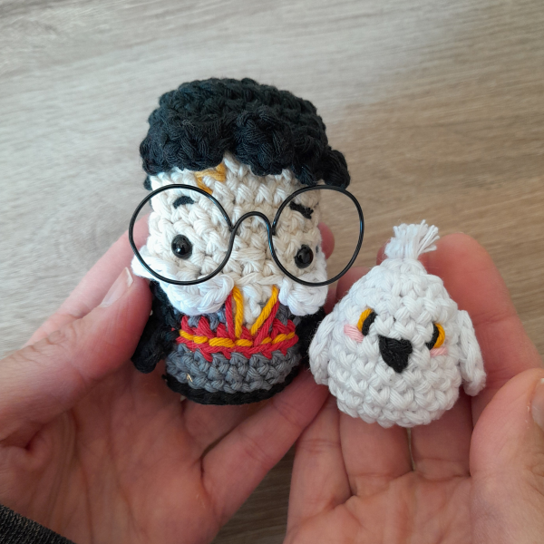 Producto - Harry potter + Hedwig Mini - Harry Potter amigurumi - 2