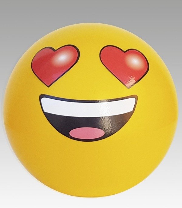 Producto - LAMPARA 25CM EMOJI OJOS CORAZONES