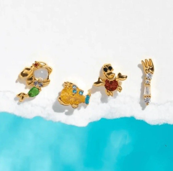 Producto - SET AROS LA SIRENITA x4u