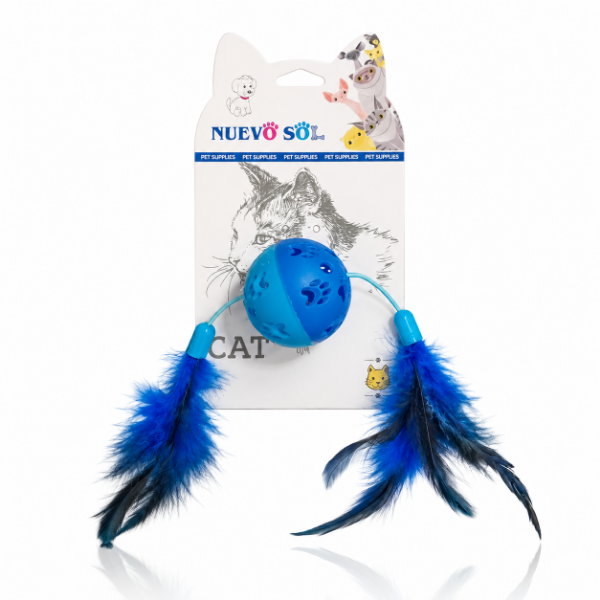Producto - Pelota Sonajero con Plumas 109-6 Nuevo Sol