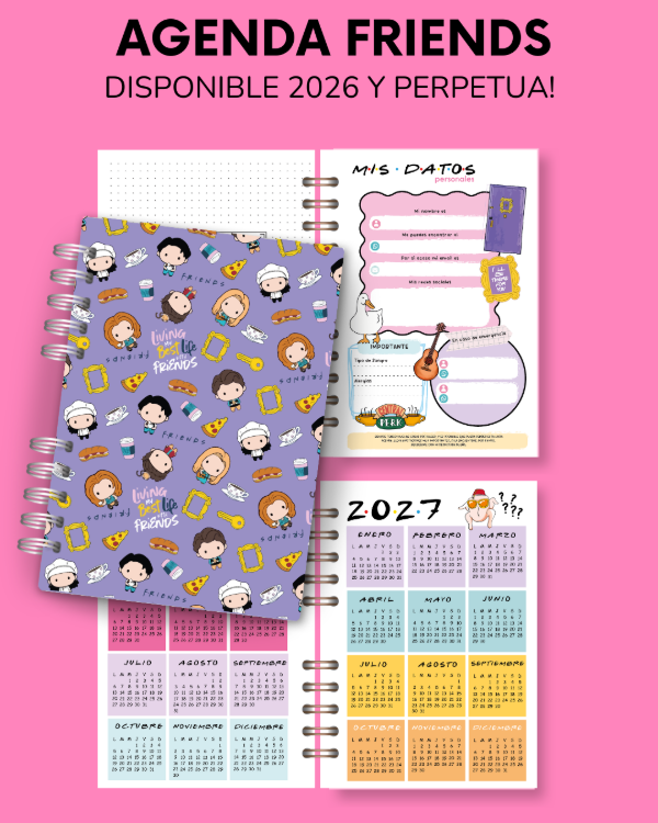 Producto - AGENDA FRIENDS - semana a la vista