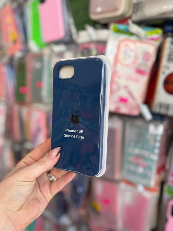 Producto - Silicone case Iphone 16e azul cobalto