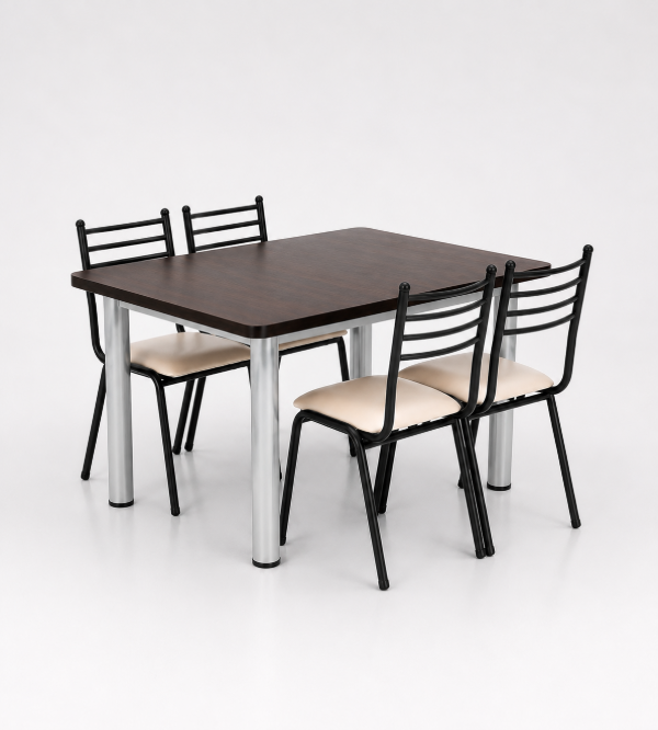 Producto - CB-02-4 Mesa directorio + 4 sillas apilables