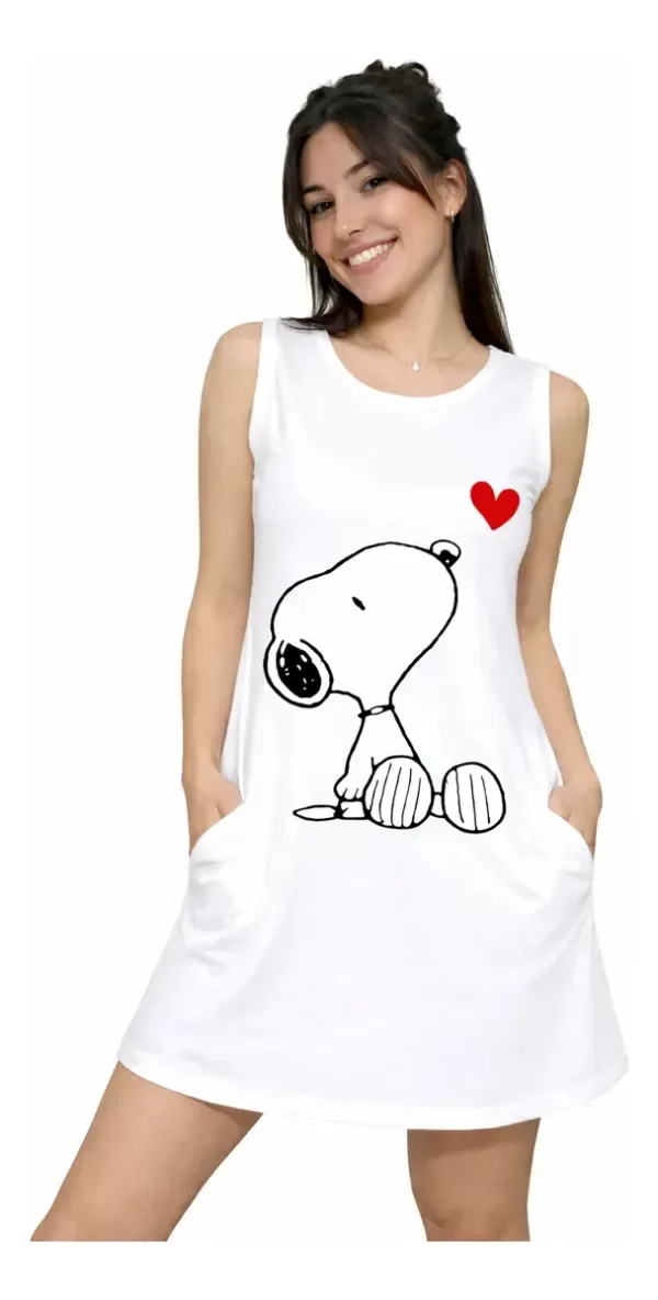 Producto - Vestido Snoopy Love BCO T2