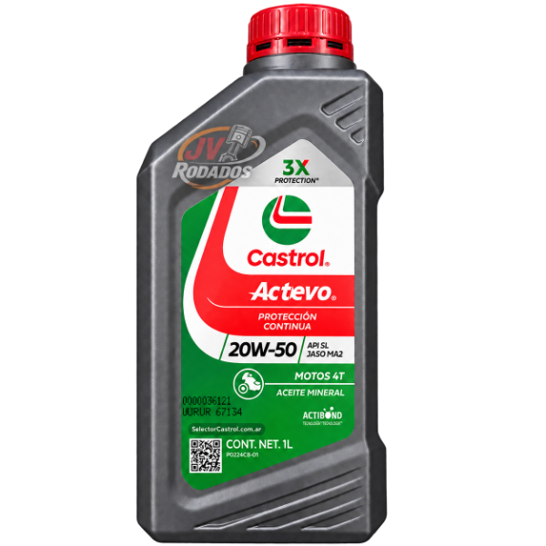 Producto - ACEITE CASTROL ACTEVO 20W-50 1L - 0