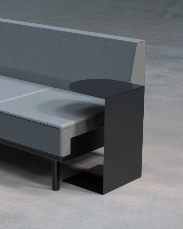 Producto - Mesa C - mesa de arrime metálica de apoyo - 5