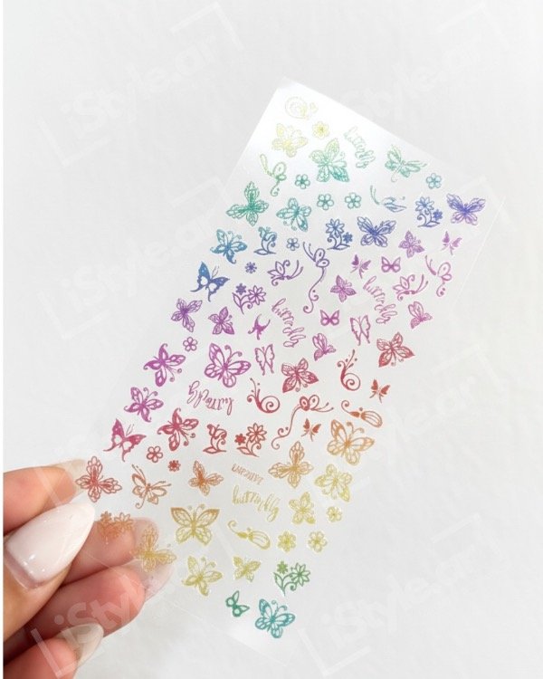 Producto - Plancha stickers butterfly