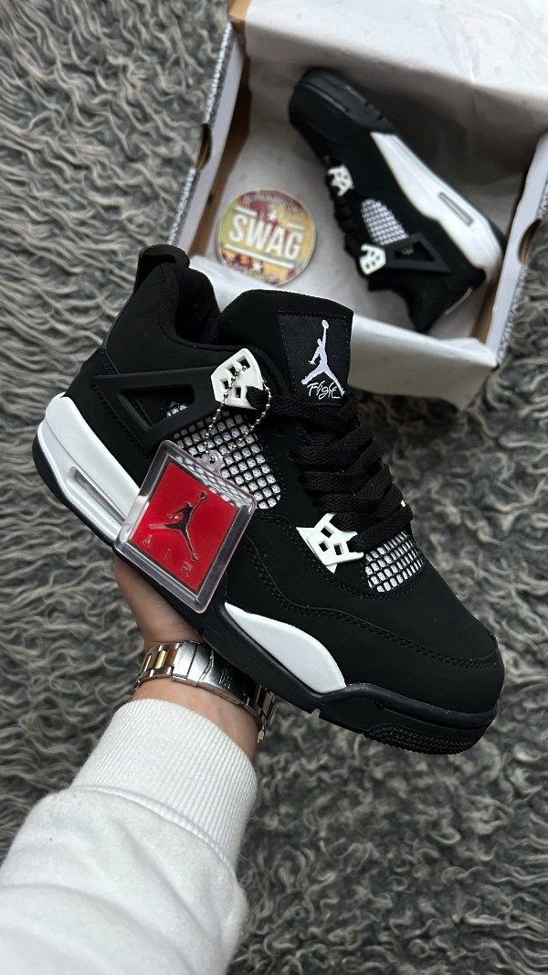 Producto - JORDAN RETRO 4 WHITE THUNDER - 0