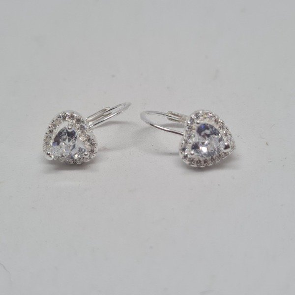 Producto - Aros brisura corazon cubic