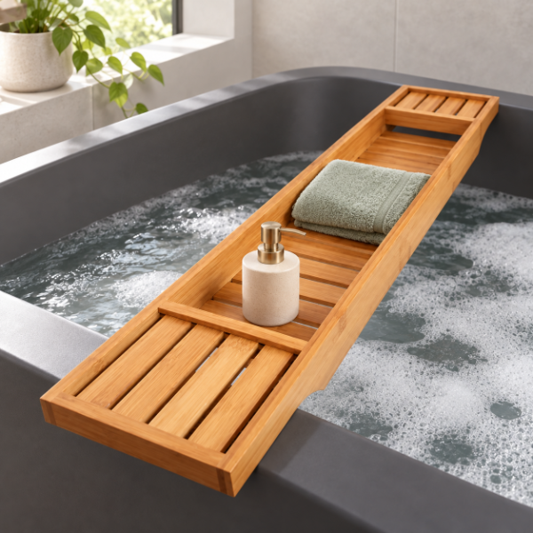 Producto - BANDEJA PARA BAÑERA DE BAMBU 70X15CM - 0