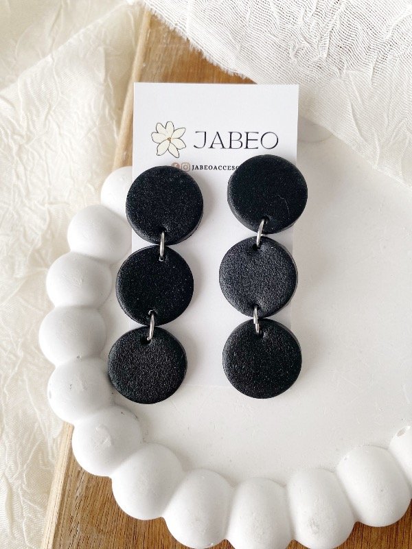 Producto - Aros triple círculos black